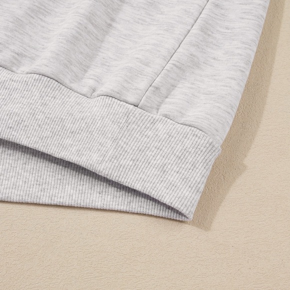 Trendy Boutique Light Gray Wide Leg Pants & Top - Picture 10 of 12